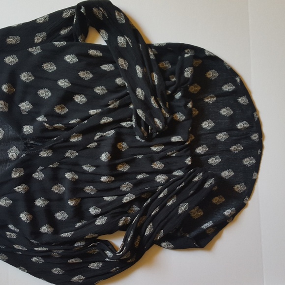 Women's Wrap-Front Mossimo Supply CO Blouse XL - Picture 2 of 4